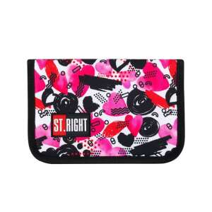 St.Right Hearts Stiftetui mit rosa und weißem Herzmuster - Unipap