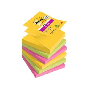 Post-it Super Sticky Haftnotizen, 76x76mm, 90 Blatt, gemischte Farben - Notizblöcke