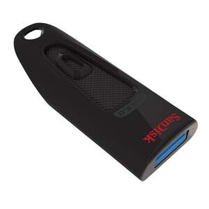 SanDisk Cruzer Ultra 3.0 USB pendrive, fekete, 32GB, ferde nézet - Pendrive