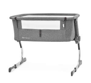 Patut Co-Sleeper 2in1 cu cadrul metalic Kinderkraft Uno #gri