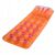 Bestway orange inflatable beach mattress isolated on white
