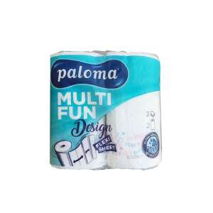 Prosoape de hârtie Paloma Multi Fun Design, 2 role, 3 straturi, 145 foi, colorate - Prosoape de hârtie