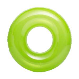 Inel gonflabil transparent verde, cu un diametru de 76 cm. Perfect pentru copiii care învață să înoate. - Intex Colaci si accesorii gonflabile inot copii