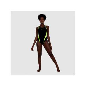Splice Muscleback Speedo női úszódressz fekete/sárga 36-os méretű 85105723 Női fürdőruhák