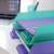 Esselte ColourBreeze Lavender A4 Folder in a desk organizer