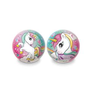 Gumová lopta BioBall Unikornis, 23cm, ružový a modrý dizajn jednorožca, lopta na skákanie, pre deti - Gumené loptičky