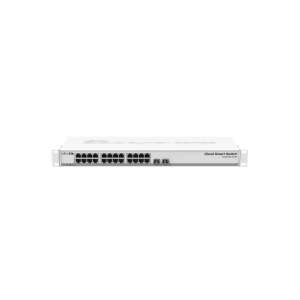 MikroTik CSS326-24G-2S+RM 1U 19" 24port GbE LAN 2x 10GbE SFP+ Cloud Smart Switch, Vorderansicht - MikroTik