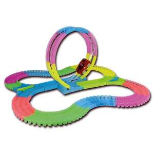 Amazing Tracks Svetelná pretekárska dráha s LED svetlami a autom, 350 cm dlhá, 131 dielov - Autá a vozidlá