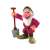 Morgó törpe figura a Disney Hófehérke és a hét törpe meséjéből, ásóval a kezében, Bullyland