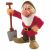 Close-up of Bullyland Grumpy Dwarf figurine, detailed Snow White toy