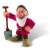 Grumpy the Dwarf figure from Disney's Snow White and the Seven Dwarfs, holding a shovel, Bullyland