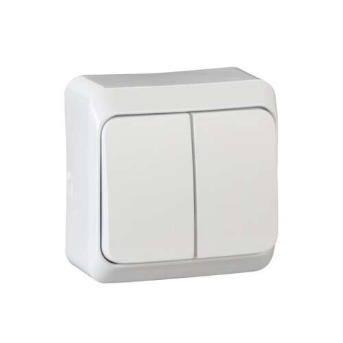 Schneider WDE001050 PRIMA Dupla Csillárkapcsoló, Fehér