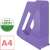 Esselte ColourBreeze A4 magazine file, lavender, transparent, made in Europe
