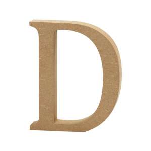 Fából készült D betű, 13 cm, MDF, kézműveskedéshez és dekorációhoz - Fa felirat & dekorációs elem