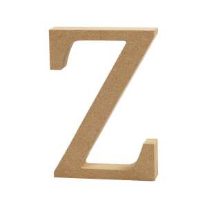 Fából készült Z betű, 13 cm, MDF, kézműveskedéshez és dekorációhoz - Fa felirat & dekorációs elem