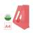 Esselte ColourBreeze A4 magazine file, coral transparent, made in Europe