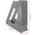 Esselte ColourBreeze A4 magazine file, grey transparent, dimensions
