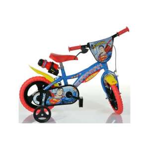 Superman 12 colos gyerek kerékpár, kék és piros színben, Superman logóval - Dino Bikes