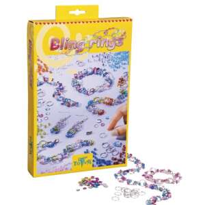 Totum Bling Rings jewelry making kit, A4 size box, includes beads, rings, and earring hooks - Totum