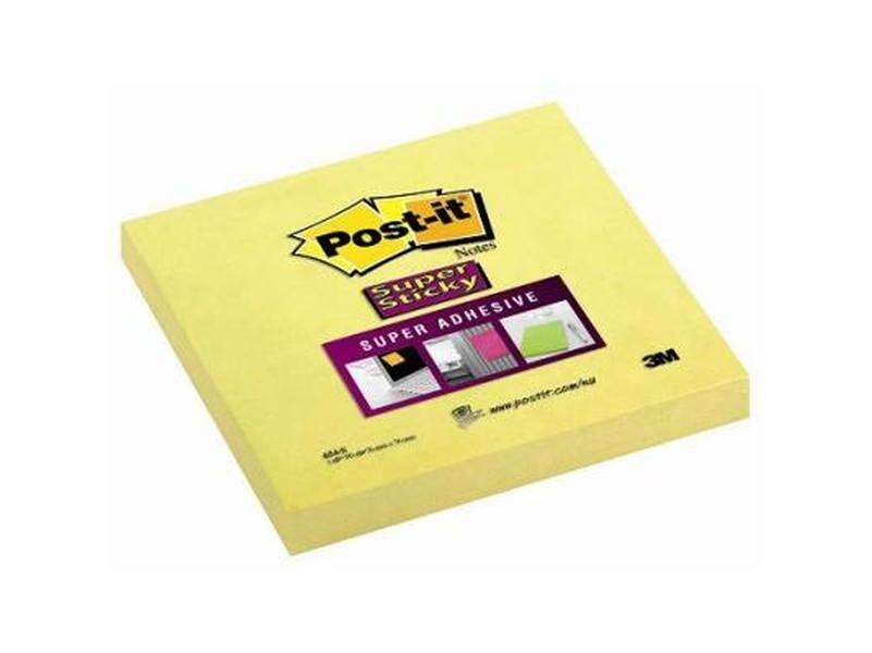 Post-it Super Sticky Jegyzettömb - Sárga - 76x76mm