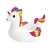 Bestway Float'n Fashion Unicorn Inflatable Pool Float, 119x91cm