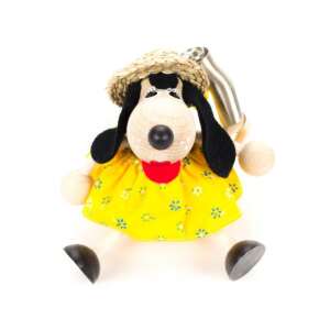 Rugós figura kutya lány, sárga 84868724 Figura