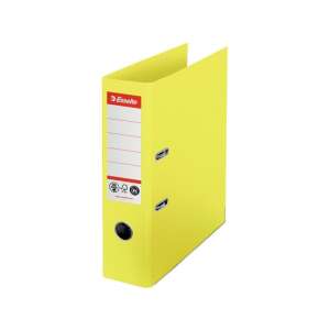 Sárga Esselte No.1 A4 75mm gyűrűs mappa, újrahasznosított kartonból, CO2 semleges, FSC tanúsított - Gyűrűs mappa