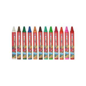 Spirit Wachsmalstifte 12er Set, verschiedene Farben, für Kinder, zum Malen, Zeichnen, Basteln - Crayons