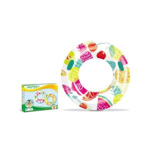 Inel gonflabil de plutire cu imprimeu de fructe, marca Fantasy, 106 cm, pentru copii și adulți - Colaci si accesorii gonflabile inot copii