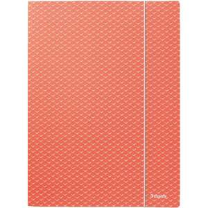 Esselte ColourBreeze A4 mappa, korall szín, gumis záródással - Irattartó mappa