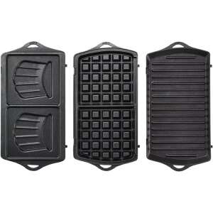 Tefal SW614831 Breaktime 3 in 1 sandwich maker interchangeable plates: sandwich, waffle, grill - Tefal Sandwich Maker