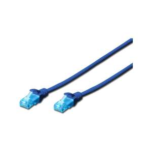 DIGITUS CAT5e U/UTP PVC 2m blaues Patchkabel - Patchkabel