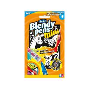 RenArt Blendy Pens Mini, 6 pixuri magice amestecabile pentru copii, carte de colorat cu animale incluse - Nonbrand Pixuri