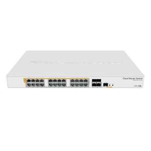 MikroTik CRS328-24P-4S+RM 24 port Gigabit Ethernet LAN PoE felhő router kapcsoló 4 SFP+ porttal - MikroTik