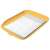 Leitz COSY warm yellow document tray with papers
