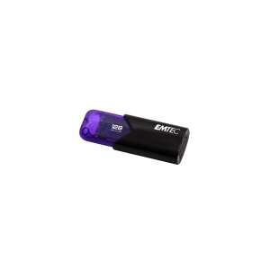 Emtec Click Easy 128GB USB 3.0 pendrive, fekete-lila - Pendrive