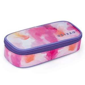 Oxybag Watercolor tolltartó, rózsaszín és lila, szögletes, cipzárral - Oxybag
