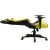 Scaun gaming Iris GCH201BC negru și galben complet rabatat
