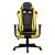Iris GCH201BC schwarz-gelber Gaming-Stuhl Vorderansicht