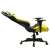 Iris GCH201BC schwarzer / zitronengelber Gamer-Stuhl, in zurückgelehnter Position