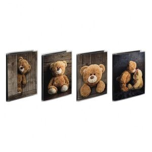 HAMA Macis Fotoalbum mit 4 verschiedenen Teddybär-Designs, fasst 36 Fotos im Format 10x15 cm - Innenarchitektur