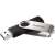 Hama Rotate 90891 8GB USB 2.0 Flash Drive, black and silver