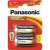 Panasonic Pro Power C batteries, 2 pack, alkaline, long lasting energy, anti-leak protection