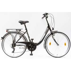Csepel Budapest B 7 sebességes felnőtt Kerékpár 28" #fekete