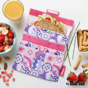 Snack'n'go patchwork Ételtároló tasak #rózsaszín 31363533 Gyerek étel-és italtárolók - Lány