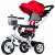 EcoToys Premium Plus Czerwony rowerek trójkołowy z obrotowym siedziskiem 360 stopni