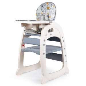 Ecotoys 2in1 átalakítható Etetőszék - Egér #szürke