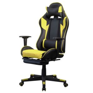 Iris GCH204BC_FT fekete és citromsárga ergonomikus gamer szék - Iris