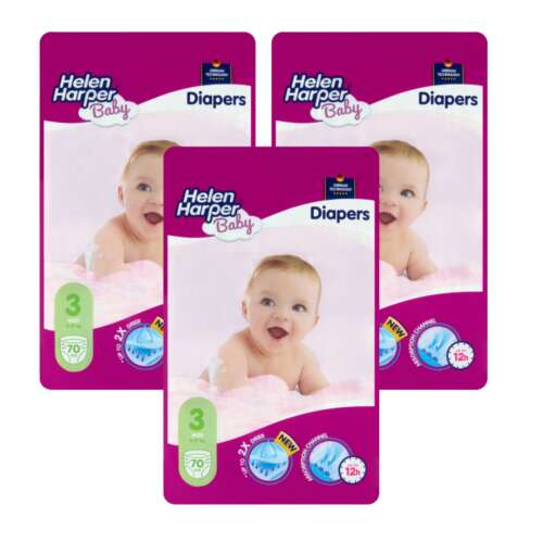 Helen Harper Panama Baby Monatswindelpaket 4-9kg Midi 3 (210 Stück)