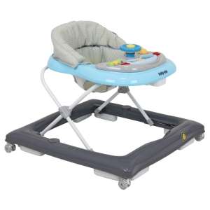 Baby Mix Bébikomp játékpanellel #szürke-világoskék